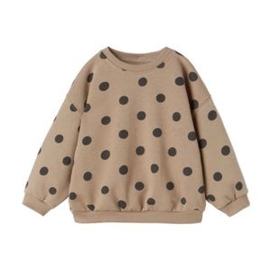Zara dotted sweatshirt dark beige, toddler (12-18 months)